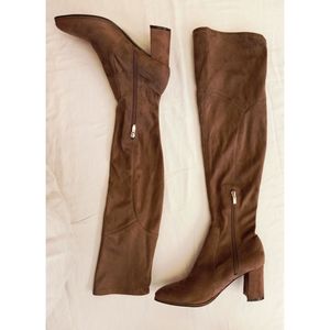 🐾 Marc Fisher over the knee boots, brown suede, size 8.5 🐾